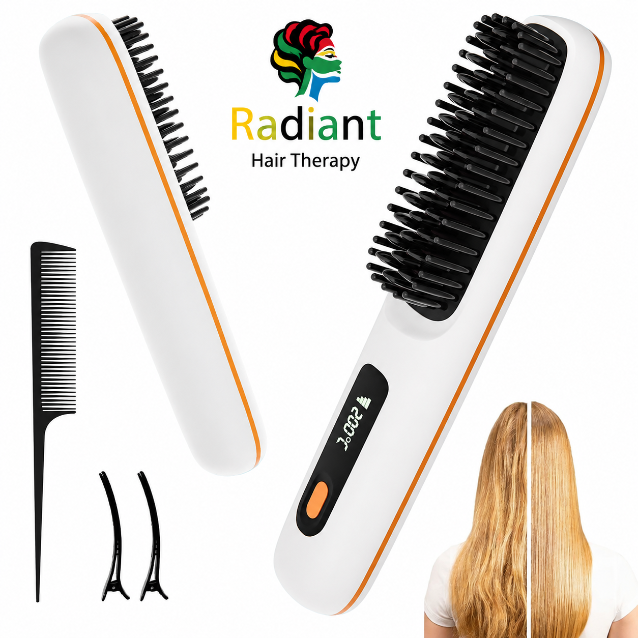 Radiant-hair-therapy Wireless hair straightener