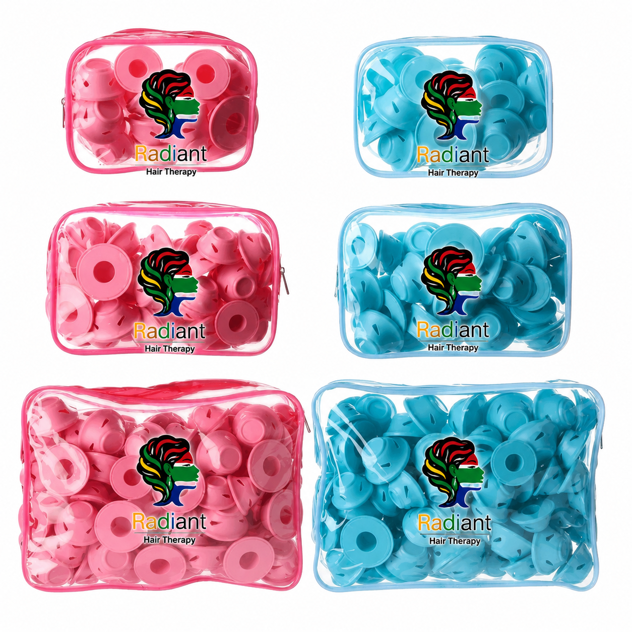 20 Pcs Magic Radiant Hair therapy rollers, Smilco Silicone Hair Curlers Set
